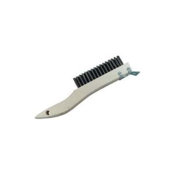 Gordon Brush Milwaukee Dustless Brush 578150 Wood Shoe Handle Scratch Brush; With Scraper Tempered Carbon Steel; Case Of 24 578150 - main